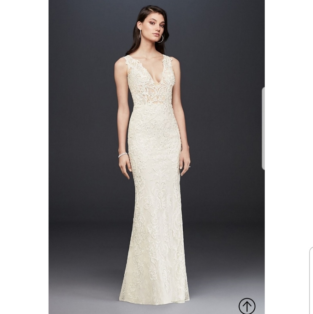 Galina Signature Plunge Wedding Dress